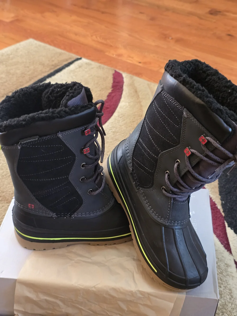 Swiss Tech Toddler Boys Lace-up Insulated -25*F Temp Rated Winter Boots: 3M